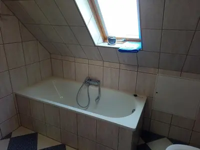 Ein Badezimmer in der Unterkunft FeWo Falke