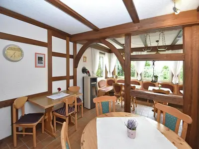 Ein Restaurant oder anderes Speiselokal in der Unterkunft Gruppen- Ferienhaus in Wieda