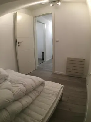 Ein Bett oder Betten in einem Zimmer der Unterkunft Ferienwohnung MILA Braunlage