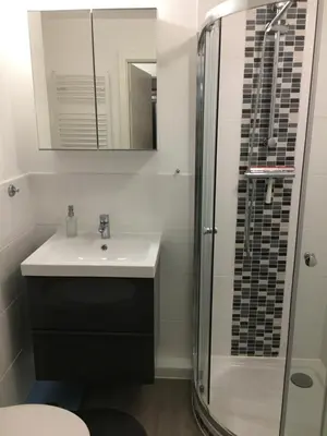 Ein Badezimmer in der Unterkunft Ferienwohnung MILA Braunlage