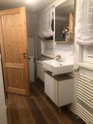 Ein Badezimmer in der Unterkunft Ferienhaus am Hahnenkopf