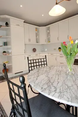 Küche/Küchenzeile in der Unterkunft Ferienwohnung Trenkel