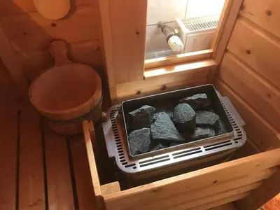 Grundriss der Unterkunft Ferienwohnung Hoppelnase mit eigener Sauna
