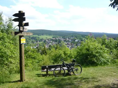 Naturlandschaft in der Nähe des Ferienhauses
