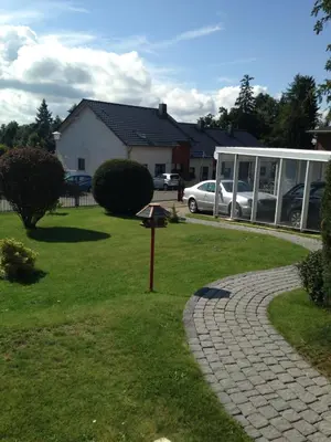 Ein Garten an der Unterkunft Unser Ferienhaus im Harz
