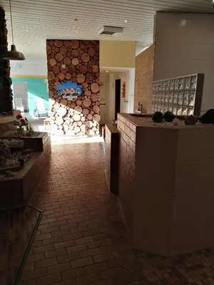 Grundriss der Unterkunft Ferienwohnung Mogwitz mit Schwimmbad und Saunanutzung
