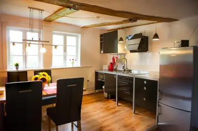 Küche/Küchenzeile in der Unterkunft Ferienwohnung Goslar Runenhaus