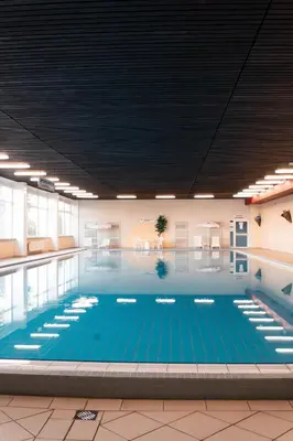 Der Swimmingpool an oder in der Nähe von Terrassenhaus Waldblick 637