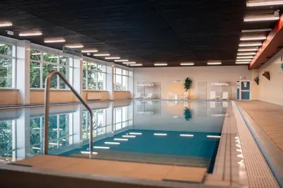 Der Swimmingpool an oder in der Nähe von Terrassenhaus Waldblick 637