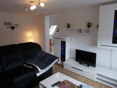 TV/Unterhaltungsangebot in der Unterkunft Janos Ferienwohnung 2