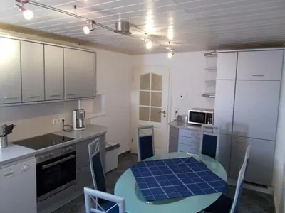 Küche/Küchenzeile in der Unterkunft Janos Ferienwohnung