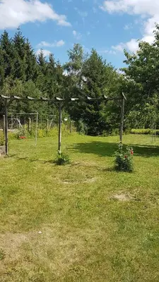 Ein Garten an der Unterkunft Janos Ferienwohnung