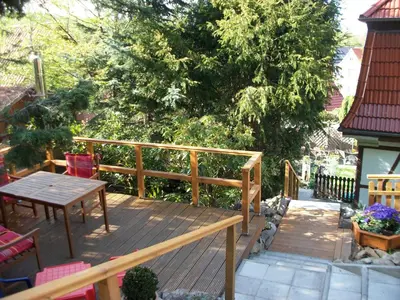 Ein Balkon oder eine Terrasse in der Unterkunft Hotel Garni Haus Sonneneck