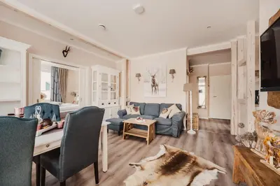 Ein Sitzbereich in der Unterkunft Casa Bella Cosa