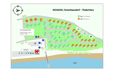 Grundriss der Unterkunft Ferienhausdorf Thale