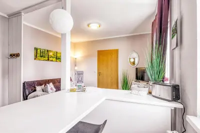 Ein Bett oder Betten in einem Zimmer der Unterkunft Ferienwohnung Ziesing Friedrichsbrunn