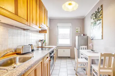 Küche/Küchenzeile in der Unterkunft Ferienwohnung Ziesing Friedrichsbrunn