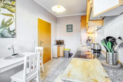 Küche/Küchenzeile in der Unterkunft Ferienwohnung Ziesing Friedrichsbrunn