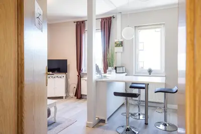 Küche/Küchenzeile in der Unterkunft Ferienwohnung Ziesing Friedrichsbrunn