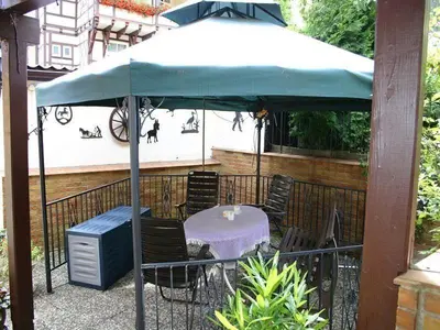 Ein Balkon oder eine Terrasse in der Unterkunft Haus Kummeleck, Wohnung 2