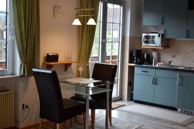 Küche/Küchenzeile in der Unterkunft Apartmenthaus - Haus am Schultal,