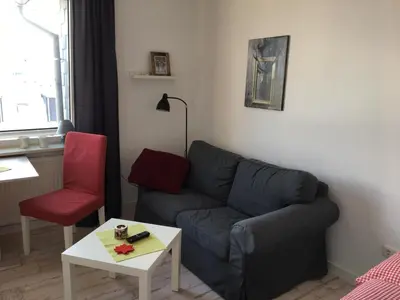Ein Sitzbereich in der Unterkunft Apartment HarzZwerg