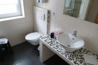 Ein Badezimmer in der Unterkunft Ferienwohnung-Thale-Ritter