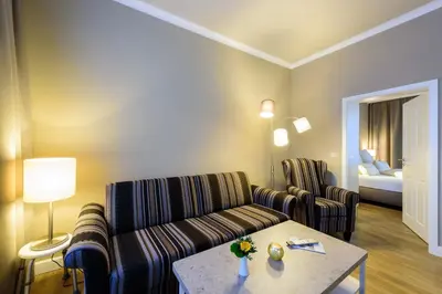 Ein Sitzbereich in der Unterkunft Ferienwohnung im Wasserwinkel