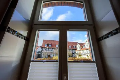 Das Gebäude in dem sich die Ferienwohnung befindet