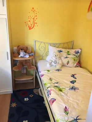Ein Bett oder Betten in einem Zimmer der Unterkunft Ferienwohnung Heinrich ab 2 Nächte Buchung möglich 1Übernachtung ist nicht möglich