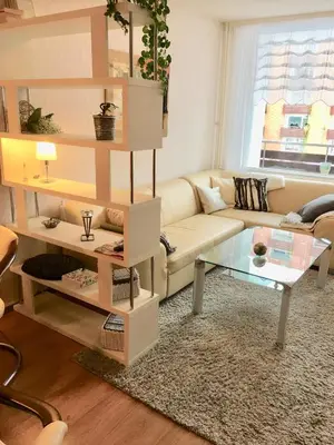 Ein Sitzbereich in der Unterkunft Ferienwohnung Heinrich ab 2 Nächte Buchung möglich 1Übernachtung ist nicht möglich