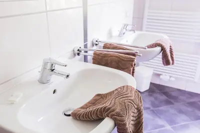 Ein Badezimmer in der Unterkunft Ferienwohnanlage Prinzenhof
