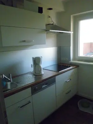 Küche/Küchenzeile in der Unterkunft Ferienwohnung Boston