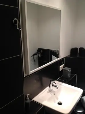 Ein Badezimmer in der Unterkunft Ferienwohnung Boston
