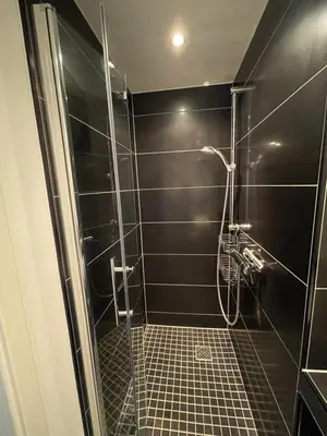 Ein Badezimmer in der Unterkunft Ferienwohnung Boston