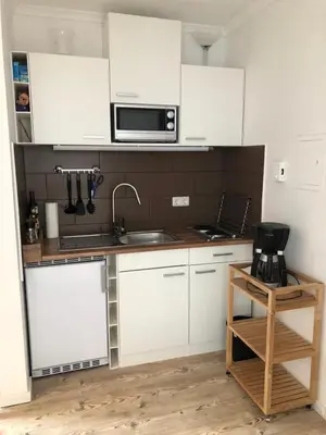 Küche/Küchenzeile in der Unterkunft Ferienwohnung Liebing