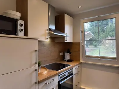 Küche/Küchenzeile in der Unterkunft Ferienhaus mit Kamin in Thale-Friedrichsbrunn