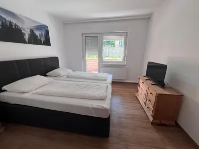 Ein Bett oder Betten in einem Zimmer der Unterkunft Haus Wiesengrund