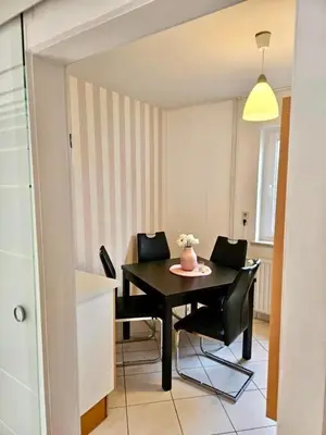 Ein Sitzbereich in der Unterkunft Zollhaus 26