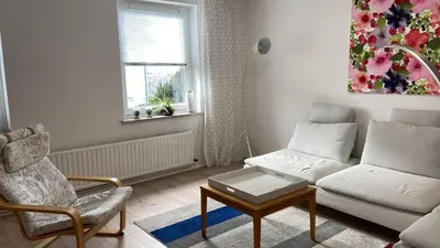 Ein Sitzbereich in der Unterkunft Zollhaus 26