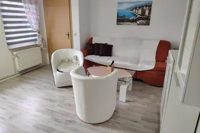 Ein Sitzbereich in der Unterkunft Ferienhaus 