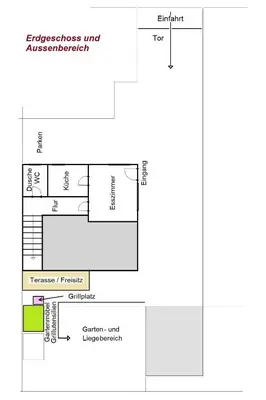 Grundriss der Unterkunft Ferienhaus 