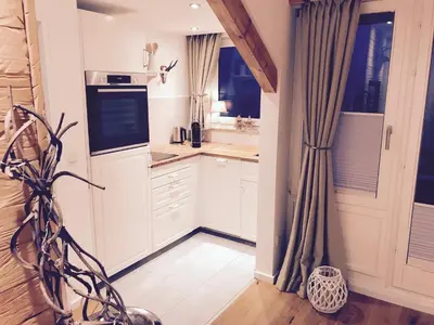 Küche/Küchenzeile in der Unterkunft Chalet am Hasselkopf