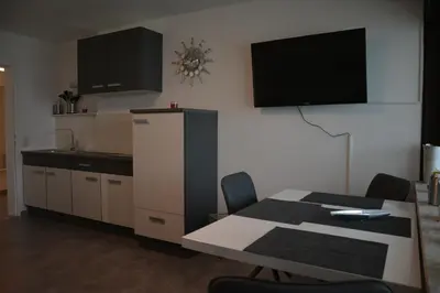 Küche/Küchenzeile in der Unterkunft Ferienwohnung Ohanna
