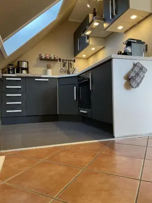 Küche/Küchenzeile in der Unterkunft Luxus Ferienwohnung schöne Aussicht