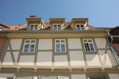 Das Gebäude in dem sich die Ferienwohnung befindet