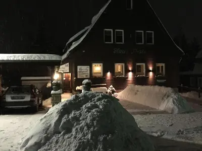 Ferienhaus Thale im Winter