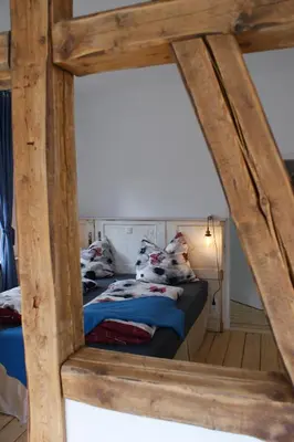 Ein Bett oder Betten in einem Zimmer der Unterkunft Haus Sonnenschein