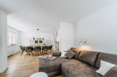Ein Sitzbereich in der Unterkunft Villa Luna Braunlage
