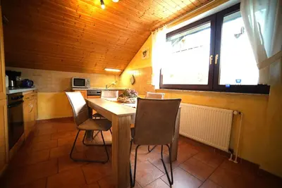 Küche/Küchenzeile in der Unterkunft Ferienwohnung im Wald mit Kamin